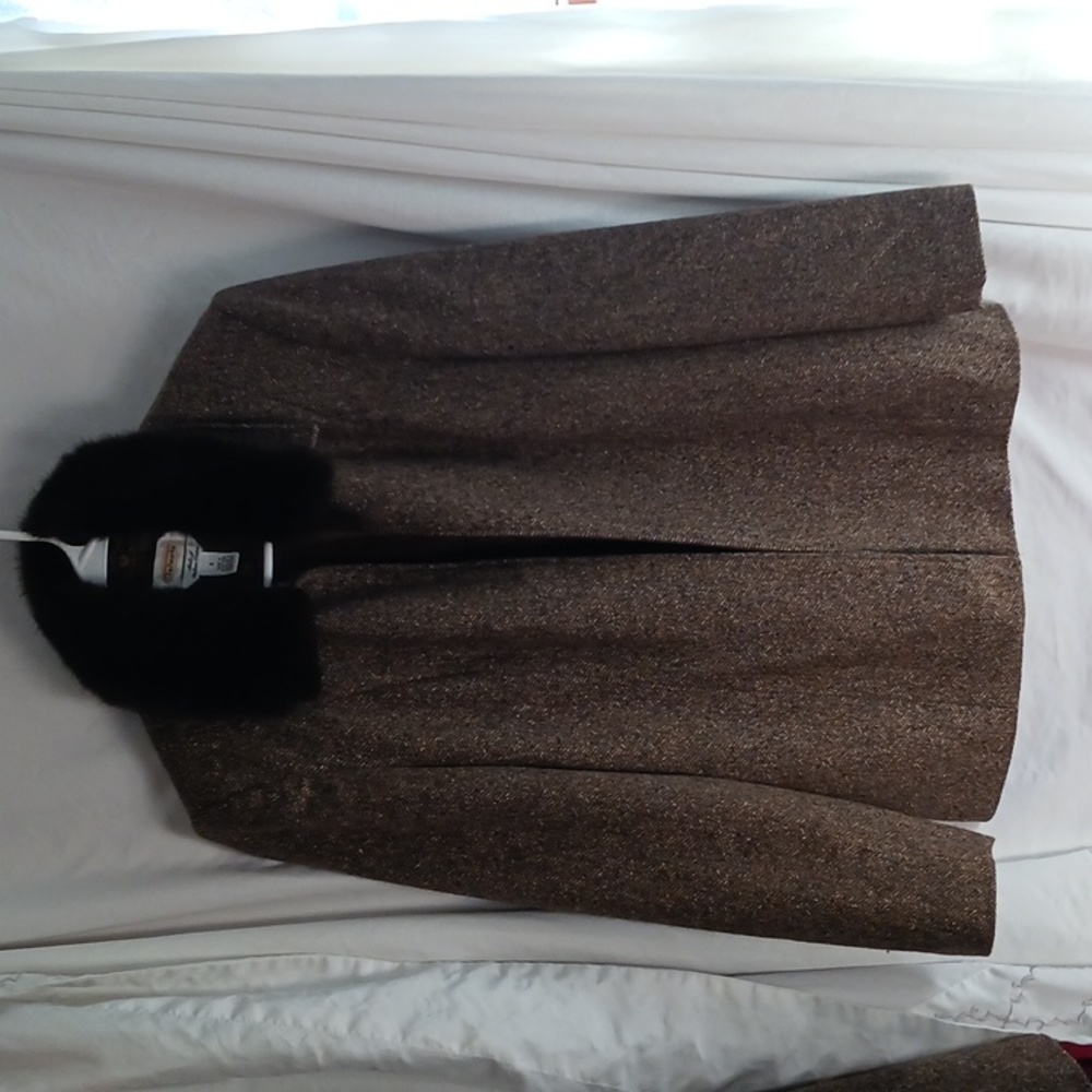Talbots , size 8 brown , jacket and skirt set